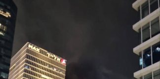 سقوط صاروخ’ مباشر وسط تل ابيب (فيديو)