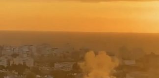 مشاهد بالفيديو” لحظة سقوط الصواريخ’ من لبنان على عكا