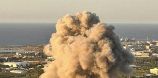 *بالصور:- غارة’ إسرائيلية’ استهدفت’ منزل على تقاطع مغدوشة درب السيم في الجنوب اللبناني*