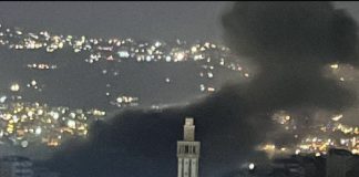 غارة’ عنيفة جدا استهدفت’ الضاحية الجنوبية محيط الشياح خلف مبنى قرض الحسن متفرع من شارع أسعد الاسعد
