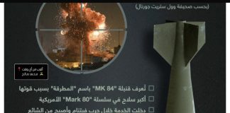 ما هو نوع الصاروخ” الذي استهدف منطقة البسطة فجرا’؟ (بالصورة)