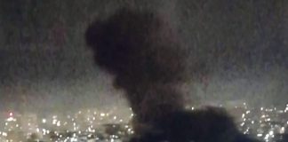 *غارة’ عنيفة جداً ثالثة استهدفت منطقة السان تيريز ايضاً في الضاحية الجنوبية لبيروت هذه الاثناء