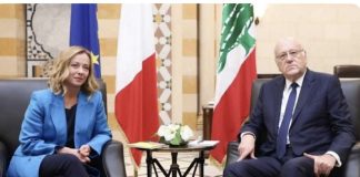 ميقاتي يتضامن مع اليونيفيل في إتصال هاتفي برئيسة وزراء إيطاليا