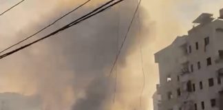 مشاهد الدمار الهائل جراء سلسلة الغارات’ على ضاحية بيروت الجنوبية منذ بعض الوقت (٣-فيديو)