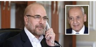 *الرئيس بري يتلقى إتصالاً من قاليباف*