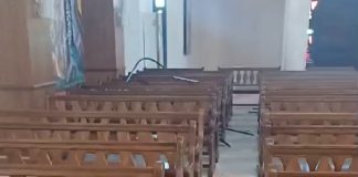 فيديو الاضرار داخل كنيسة سيدة النجاة في الحدت