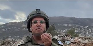 ادرعي ينشر فيديو يزعم فيه انه : من كفركلا