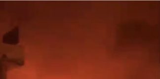 اشتعال النيران في محطة الوقود قرب فروج الهلال في تحويطة الغدير(بالفيديو)