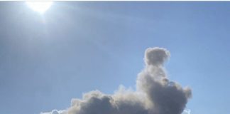 * بالصورة :-الغارة* العنيفة التي استهدفت بلدة الانصار في بعلبك القريبة من مستشفى دار الأمل الجامعي