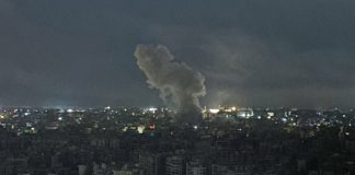 غارة’ ثالثة عنيفة جداً على الضاحية الجنوبية لبيروت في هذه الاثناء