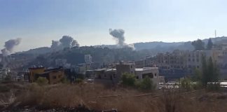 بالفيديو -: سلسلة غارات على النبطية والنبطية الفوقا