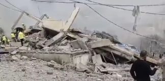 *بالفيديو :- دمار هائل في بلدة كفررمان في النبطية جراء سلسلة غارات’ إسرائيلية’*