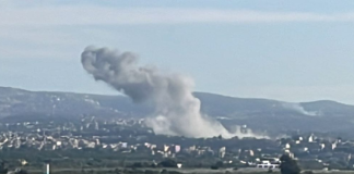 غارة*عنيفة على بلدة المالكية لجهة دير قانون رأس العين- صور