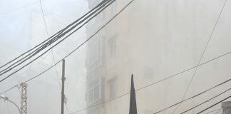 انهيار مبنى كاملا على ساكنيه إثر غارة إسرائيلية استهدفت محيط مجمع خاتم الأنبياء بمنطقة النويري في بيروت