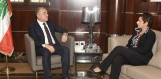 بو صعب بحث في خروق وقف اطلاق’ النار والهجرة غير الشرعية مع سفيري البرازيل وقبرص