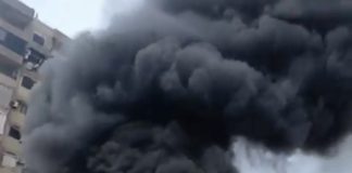 بالفيديو :- حريق’ هائل في منطقة ارض جلول- بيروت