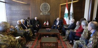 وزير الدفاع التقى نظيره الإيطالي : استمرار الأعمال العدائية’ الإسرائيلية’ خرقٌ فاضح لترتيبات وقف اطلاق النار’