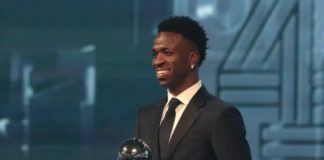 *-رياضياً-*البرازيلي فينيسيوس جونيور يحصد جائزة أفضل لاعب في العالم*