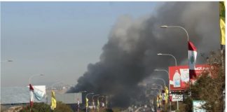 *بالصورة:حريق كبير في “بورة” للسيارات على أوتوستراد الغازية-الجنوب يُهدّد السلامة العامة*