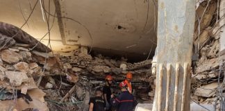 *بالصور الدفاع المدني: انتشال 3 جثامين’ من حارة حريك- الضاحية*