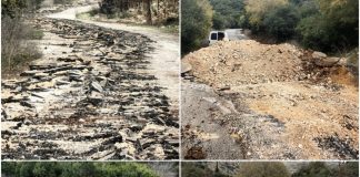 *المشهد بالصور من وادي السلوقي بعد أعمال التجريف وقطع الطرقات التي قام بها “الجيش الإسرائيلي” أمس قبل إنسحابه من المنطقة*