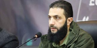 الجولاني: لن يكون هناك خدمة علم إلزامية بعد الآن والتطوّع يجب أن يكون بحالة اختيارية وسيتم حلّ كل الفصائل ولن يكون هناك سلاح إلا بأيدي الدولة