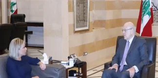 ماذا نصح ميقاتي السفيرة الاميركية؟