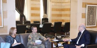 ميقاتي بحث مع جيفرز في مهمة الخماسية لمراقبة وقف النار