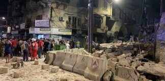 مقتل عنصر من الدفاع المدني واخر من فوج الاطفاء أثناء محاولة اخماد النيران في مبنى الزيلع في الميناء