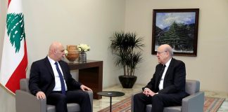 الرئيس عون عرض مع ميقاتي في قصر بعبدا التطوّرات في الجنوب ونتائج الاتصالات الجارية لاستكمال الانسحاب الإسرائيلي من القرى والبلدات المحتلة