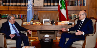 غوتيريش بعد لقائه ميقاتي: هناك أهمية لدعم القوات المسلحة اللبنانية