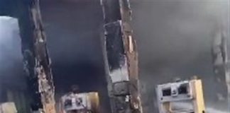 بالصورة حريق كبير في محطة للمحروقات في عكار