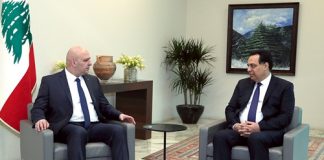 الرئيس حسان دياب بعد لقائه الرئيس عون: ليضع الجميع ايديهم بايدي الرئيسين عون وسلام ليتمكنا من تشكيل حكومة في اسرع وقت ممكن