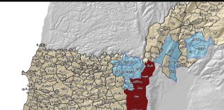 خارطة للقرى الجنوبية التي عاد اليها الأهالي اليوم و القرى المتبقية التي يمنع العدو أهلها من الدخول اليها