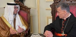 *السفير السعودي غادر بكركي دون الإدلاء بأي تصريح*