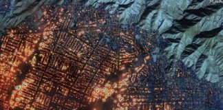 *بالصورة ؛ حرائق لوس أنجلوس من الأقمار الصناعية*