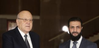 *الشرع: نأمل اختيار ميقاتي لرئاسة الحكومة مُجدداً ونسعى لتعاون طويل الأمد مع لبنان*