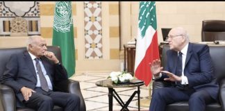 *أبو الغيط: أشعر بالسعادة الشديدة لأنني اترقب امورا طيبة للبنان على أمل تسمية رئيس للحكومة مساءً*