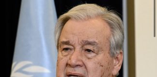 *الأمين العام للامم المتحدة انطونيو غوتيريش يصل الى منزل الرئيس المكلف نواف سلام للقائه*