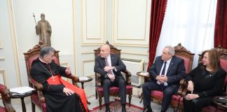 *حكيم على راس وفد كتائبي في بكركي: نرفض الاستفزازات ونطالب بتدخل أمني سريع لضبط الأمن*