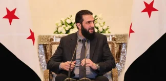 الشرع: أولويتنا ضبط السلاح الذي كان في صفوف الثورة وتم حل هذا الأمر…نرفض أي مساع لتقسيم سوريا أو انفصال أي جزء منها وسنشكل جيشا وطنيا لكل السوريين