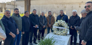 وفد من “حزب الله” زار ضريح معروف سعد في صيدا ضاهر: انت ونصرالله رايتان كبيرتان للوطن توحدتما بالشهادة