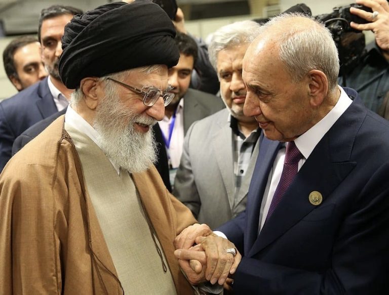 *بري أبرق الى الخامنئي وبزشكيان وقاليباف مهنئاً بذكرى انتصار الثورة الإيرانية’*