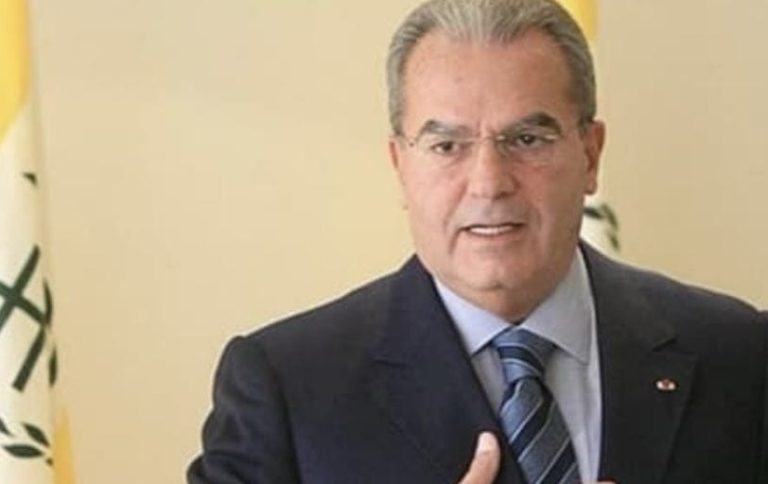 *وديع الخازن: للتوصل إلى حلّ عادل وشامل للقضية الفلسطينية*