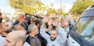 *وصول ١٥ أسيرًا فلسطينيًا إلى تركيا بعد تحريرهم*