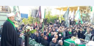 “أمل” شيعت مهدي بركات بمشاركة وفد قيادي ممثلا بري