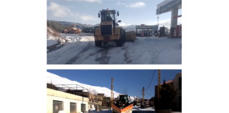 حميه: فتح الطرق الجبلية ورش الملح لاذابة الجليد