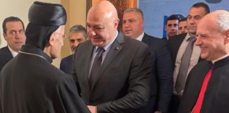*رئيس الجمهورية وعقيلته والبطريرك الراعي يتقبلون التهاني في عيد مار مارون داخل صالة كاتدرائية مار جرجس في بيروت*