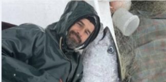 *اصطياد سمكة “تونا” عملاقة في صور*