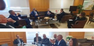 *رسامني التقى السفيرة الاميركية مهنئة واطلع على واقع النقل البري والبحري من المعنيين وأكد على التشدد في أمن المرافئ*